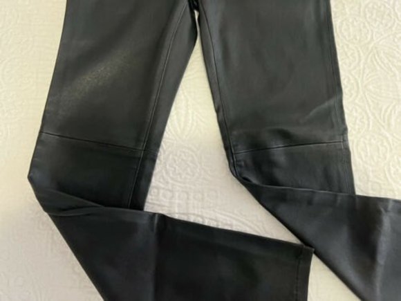 joe’s leather skin black w26 pants - Picture 2 of 9